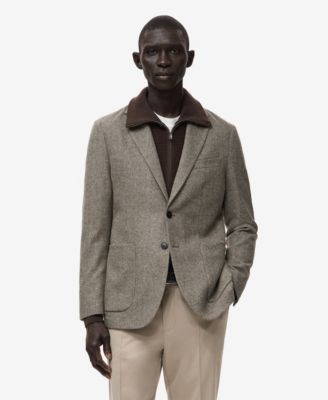 Men's Slim Fit Wool Blend Blazer