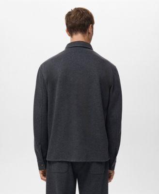 Men's Pockets Flannel Overshirt