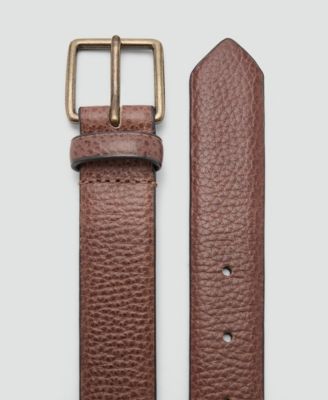 Men's Pebbled Leather Belt