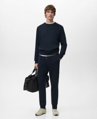 Men's Elastic Waist Cotton Joggers