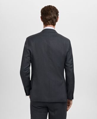 Men's Turin Wool Double-Breasted Suit Jacket