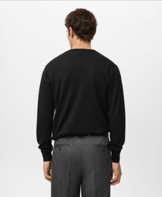 Men's Merino Wool V-Neck Sweater