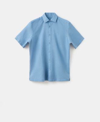 Men's Short Sleeved Cotton Shirt