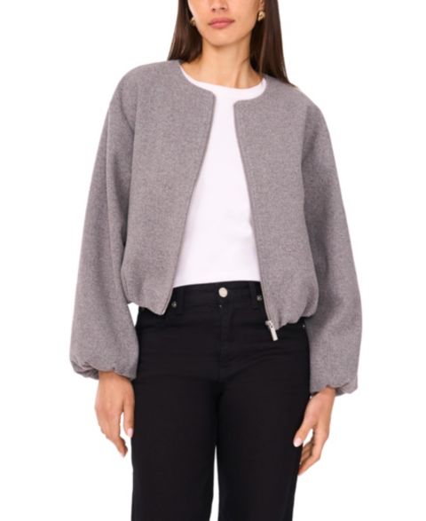 Женские куртки Vince Camuto Cropped Crewneck Jacket