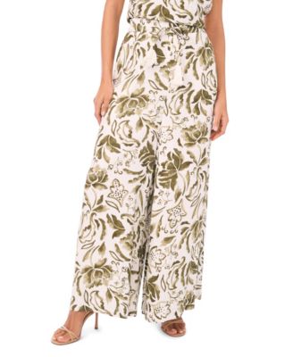 Women's Elastic Waist Mid-Rise Pants