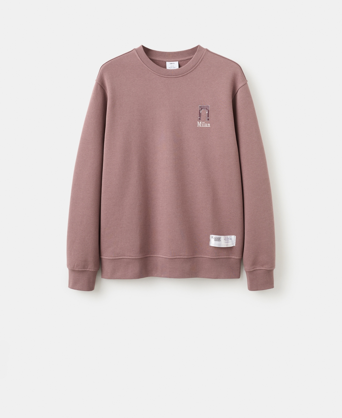 Mango Men's Printed Cotton Sweatshirt