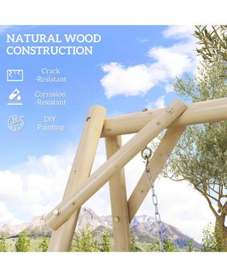 660lbs Porch Swing Frame, Swing Chair Sd Only for DIY Painting