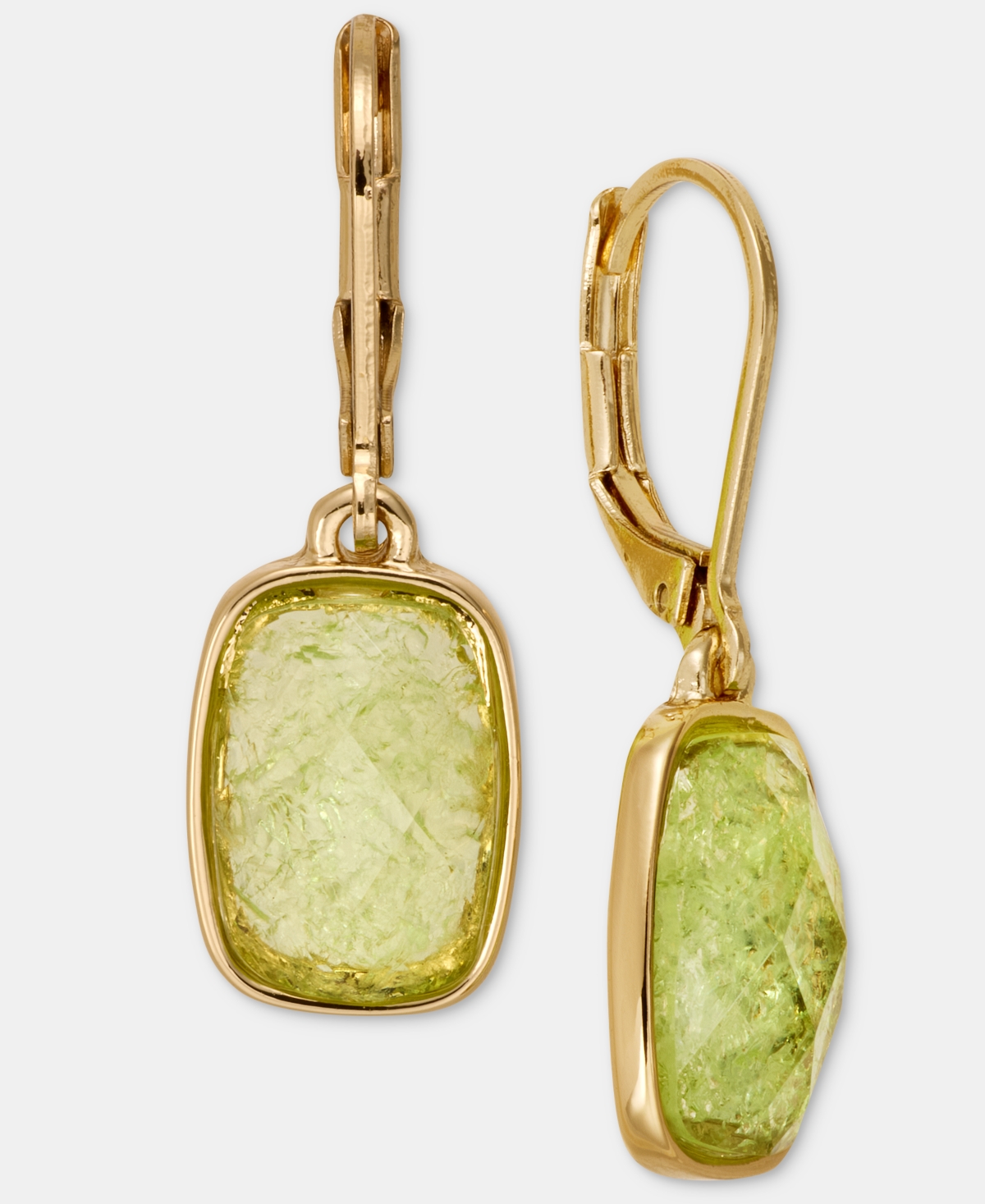 Anne Klein Cushion-Cut Stone Drop Earrings