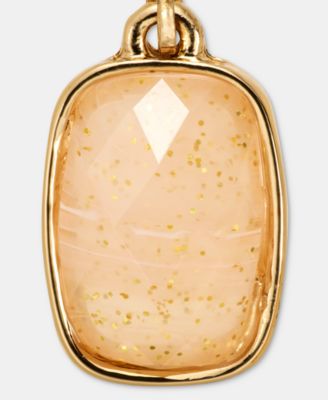 Cushion-Cut Stone Drop Earrings