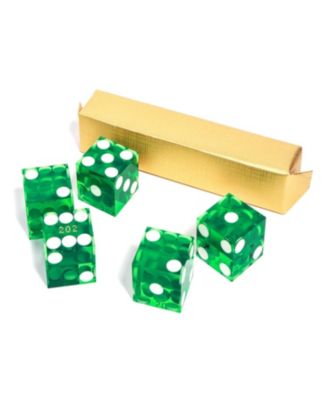 19mm Vegas Casino Style Craps Dice Set of 5 with Razor Sharp Edges