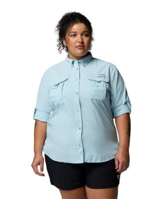 PFG Plus Size Long-Sleeve Outdoor Shirt
