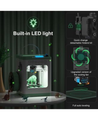 Mini 3D Printer for Kids & Beginners, Auto-Leveling, WiFi & App Control, Heated Bed, Quiet Operation