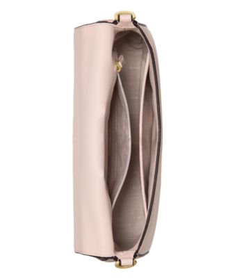 Hudson Pebbled Leather Flap Small Shoulder Bag