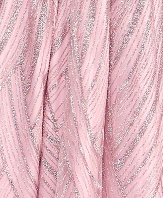 Juniors' Square Neck Ball Gown