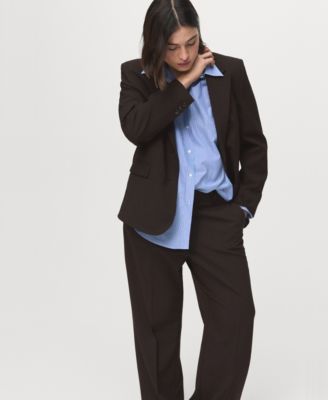 Women's Straight-Fit Suit Pants