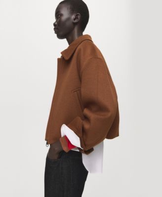 Women's Shirt Collar Wool Jacket