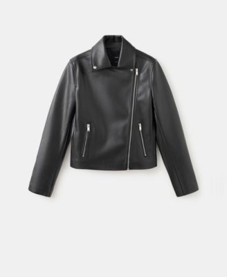 Women's Faux-Leather Biker Jacket