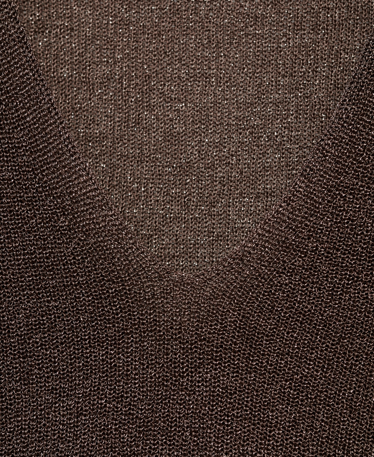 Mango Women's V-Neck Lurex Sweater