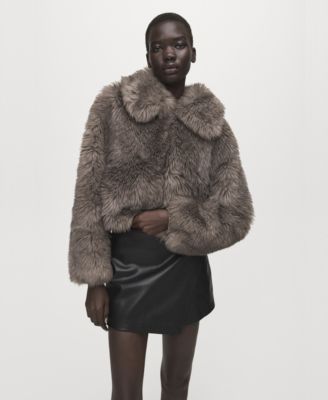 Women's Faux-Leather Culottes Shorts