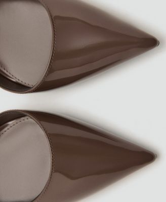 Women's Asymmetrical Patent Leather Court Shoes