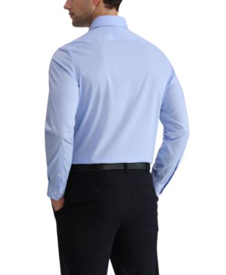 Men's Slim-Fit Spread Collared Dress Shirt