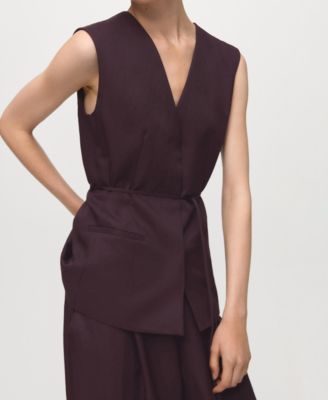 Women's Bow Suit Vest