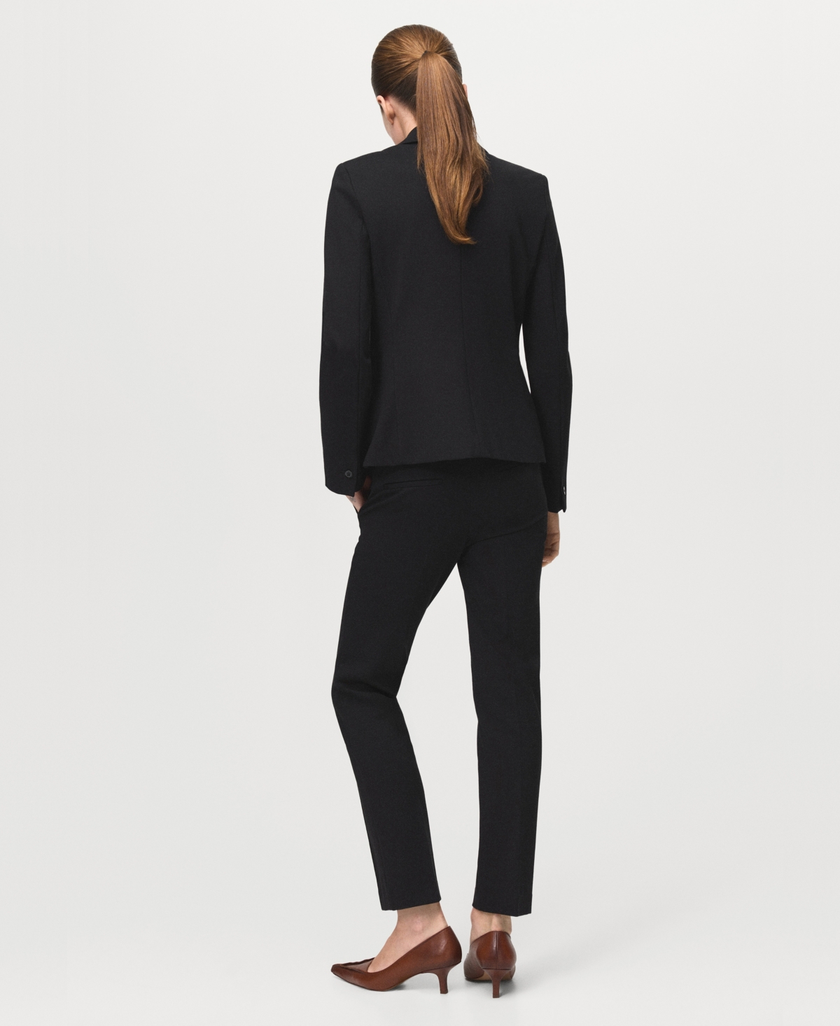 Mango Women's Mid-Rise Suit Pants