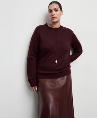 Women's Round-Neck Knitted Sweater