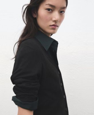 Women's V-Neck Knitted Cardigan Sweater