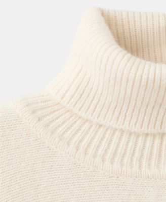 Women's Knitted Turtleneck Cape Sweater