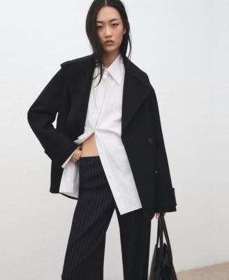 Women's Chalk-Stripe Straight Pants