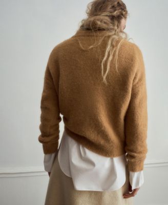 Women's Alpaca-Blend Crew-Neck Sweater