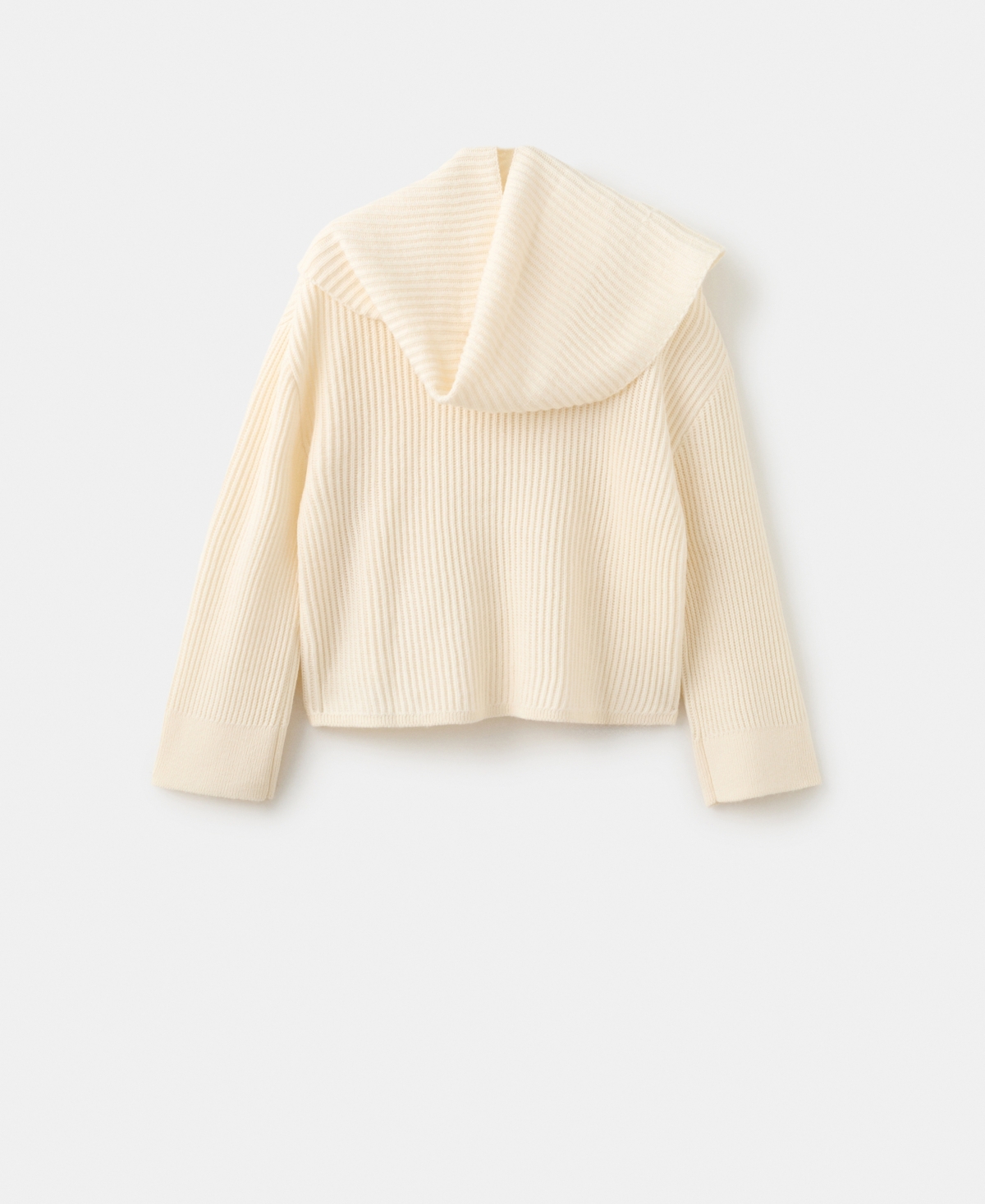 Mango Women's Scarf Detail Ribbed Sweater