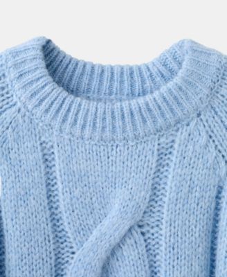 Women's Braided Knitted Sweater