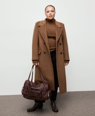 Women's Double-Breasted Wool Coat