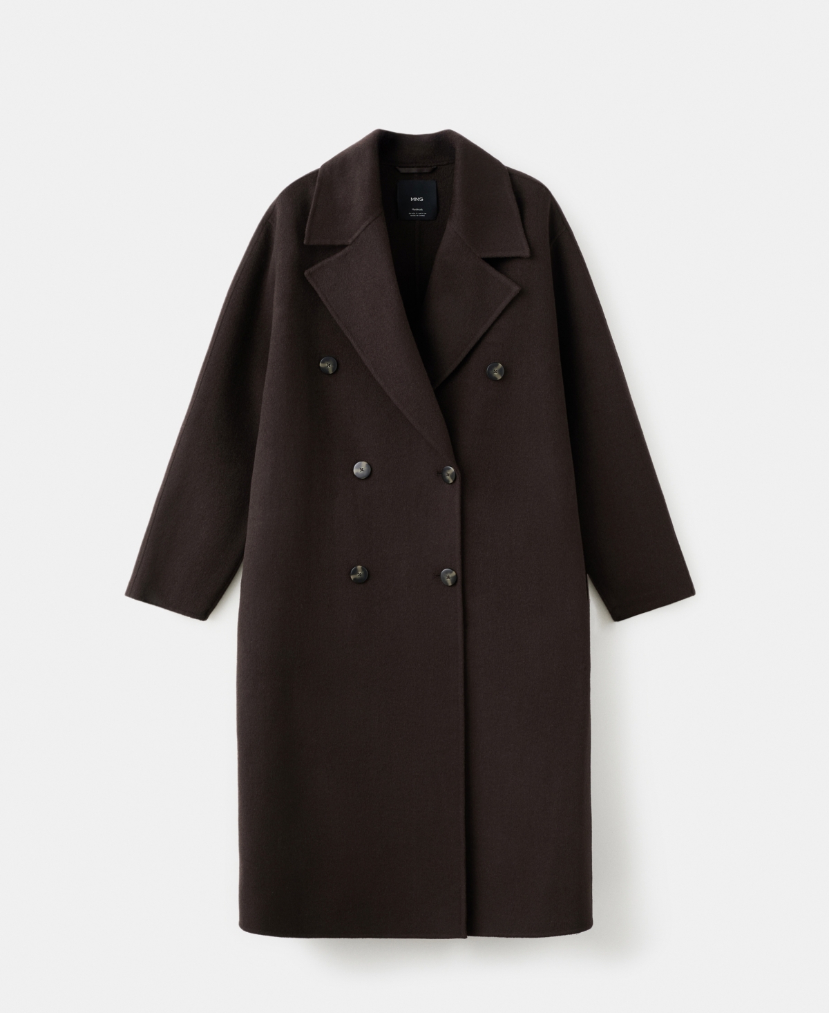 Mango Women's Handmade Oversized Wool Coat