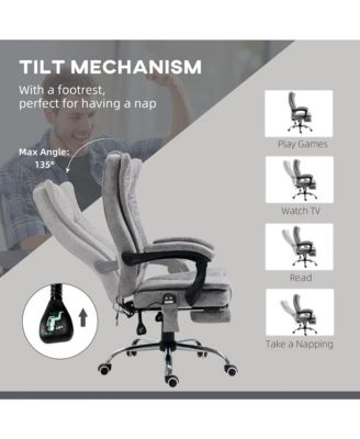 Massage Office Chair High Back Reclining Desk Chair with Heating