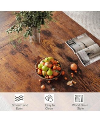 Kitchen Table Rectangular Dining Table 70.9-Inch Long Dining Table for 6 Peoplefor Dining Room, Home Office, Living Room