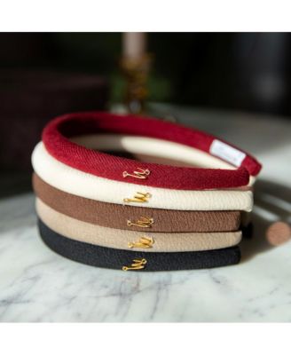 Women's Classic Padded Thin Headband  - Black