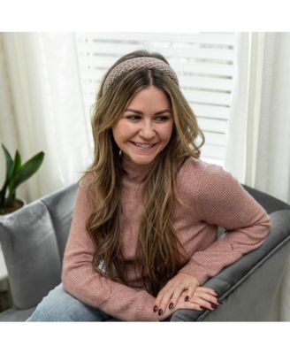 Women's Classic Padded Tweed Headband - Espresso Maroon