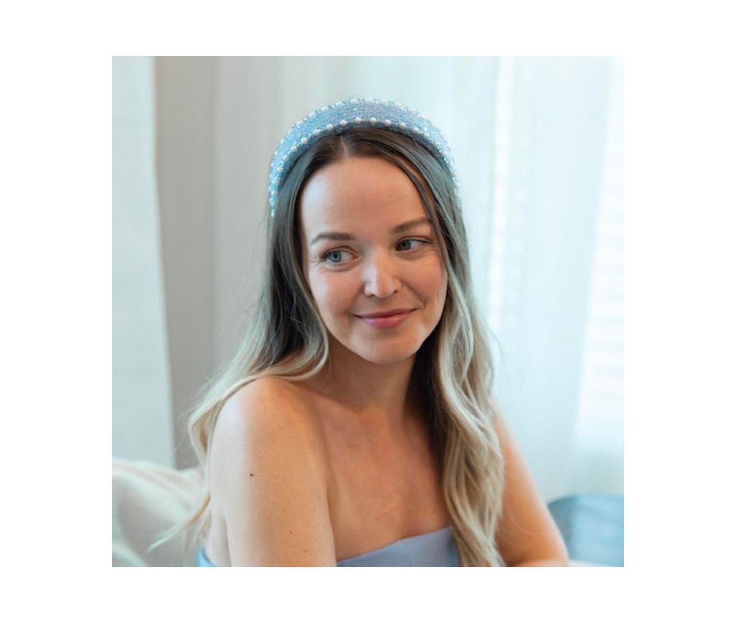 Женские аксессуары для волос Headbands of Hope Classic Pearl Headband - Sky Blue — фото 2