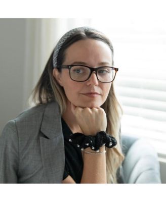 Women's Tweed Scrunchie Set of 3 - Sequin Pearls