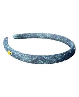 Women's Classic Thin Padded Headband - Light Wash Stars
