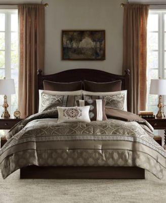 Madison Park Essentials Zara Jacquard 16-Pc. Comforter Set, Queen