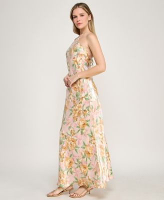 Juniors' Halter Neck Maxi Dress