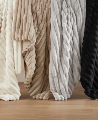 Jasmine Faux Fur Reverse to Velvet 3-Pc. Comforter Set, Full/Queen