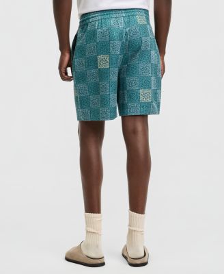 Men's Textured Checker Shorts