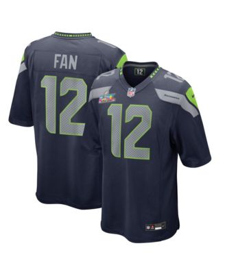 Men's 12s Navy Seattle Seahawks Super Bowl LX Game Jersey