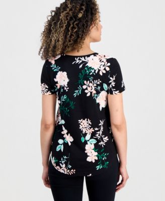 Petite Reve Garden Short-Sleeve Top