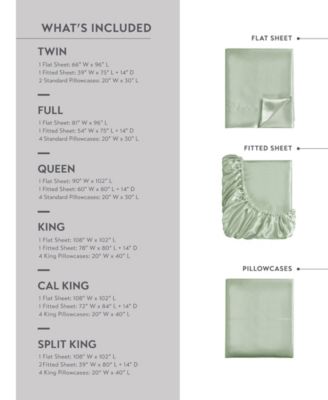 Satin Luxury 6-Pc. Sheet Set, King